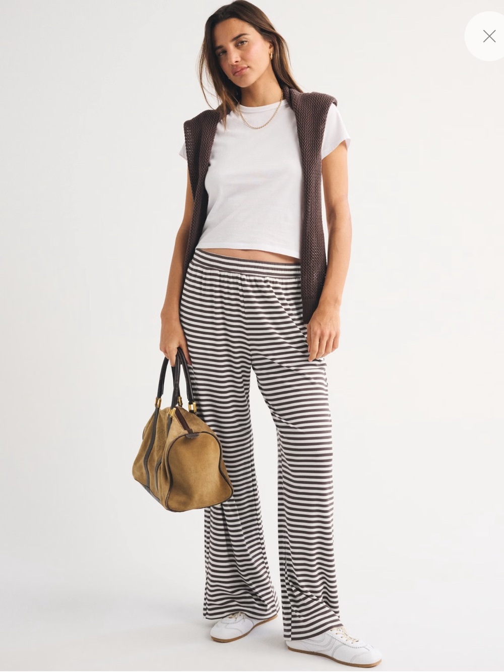 Abercrombie lounge ribbed wide leg sweatpants